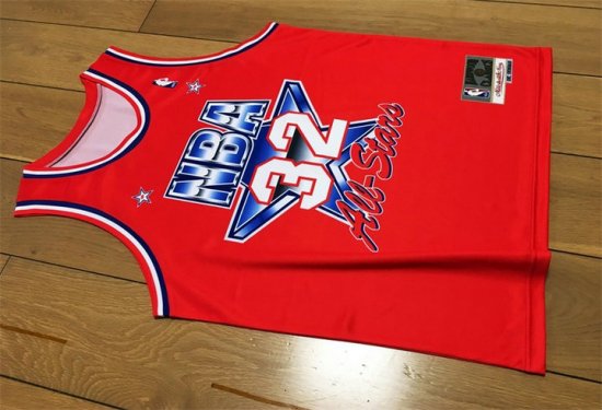 Magic Johnson 1991 NBA All Star Game Swingman Jersey Red